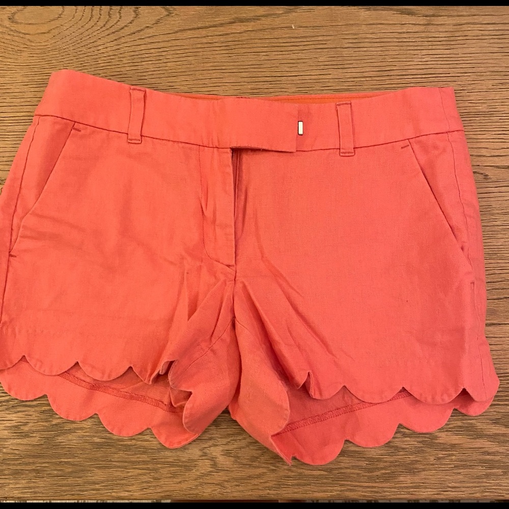 JCrew scalloped shorts